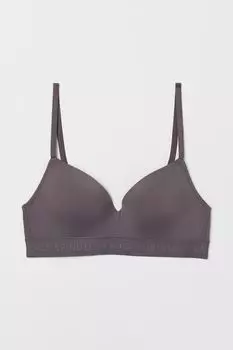 Мягкий бюстгальтер H&amp;M, темно-серый