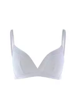 Мягкий бюстгальтер из хлопкового кружева Dim, голубой