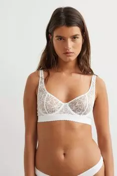 Мягкий бюстгальтер на косточках H&M, белый