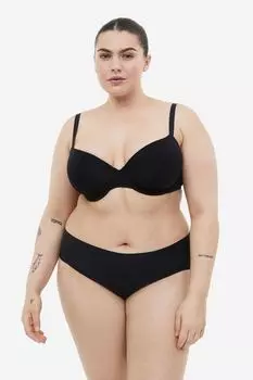 Мягкий бюстгальтер на косточках из джерси H&M, черный