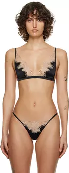 Мягкий бюстгальтер \Орхидея\" черного цвета" Kiki de Montparnasse