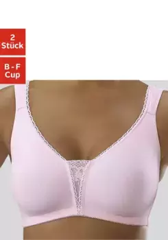 Мягкий бюстгальтер Petite Fleur без косточек с кружевными деталями, белый