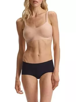 Мягкий бюстгальтер с круглым вырезом Commando, бежевый