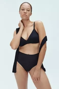 Мягкий бюстгальтер с подкладкой из микрофибры H&M, черный