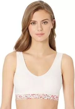 Мягкий бюстгальтер с V-образным вырезом и эластичными подкладками Chantelle, цвет Floral Print