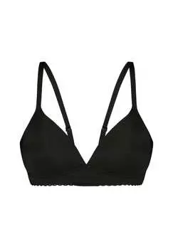 Мягкий бюстгальтер со вставкой соблазняющей страстью Sassa, черный