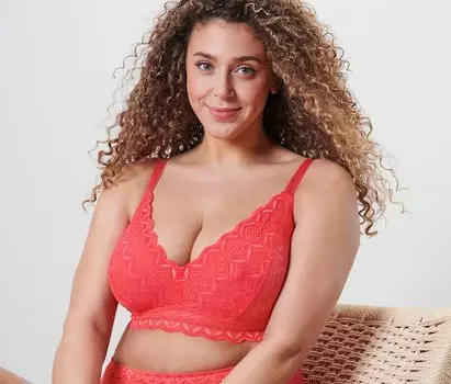 Мягкий бюстгальтер Tchibo, красный