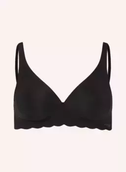 Мягкий бюстгальтер zero microfibre Sloggi, черный