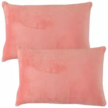 Мягкий чехол на подушку "Celina" упаковка 2 шт., размер "40 x 60см" - лосось - чехол на подушку на молнии Bestlivings