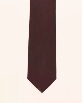 Мягкий фактурный мужской галстук бордового цвета PuroEgo, бордовый