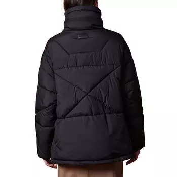 Мягкий гламурный пуховик Bernardo, черный