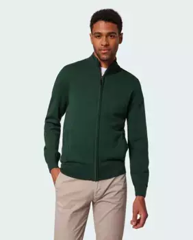 Мягкий хлопковый кардиган Pierre Cardin, зеленый