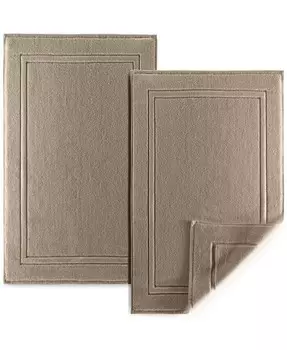 Мягкий и впитывающий роскошный хлопковый коврик для ванной 44 x 26 дюймов — 2 шт Alibi, бежевый