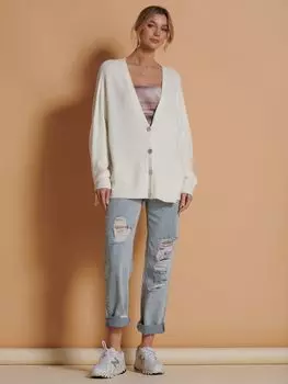 Мягкий кардиган на пуговицах Jolie Moi, масло