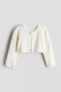 Мягкий кардиган с начесом H&M, белый