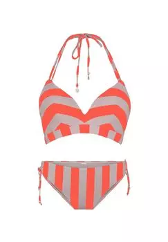 Мягкий комплект бикини с треугольными чашечками LINGADORE, цвет Stripes Print