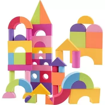 Мягкий конструктор Carino, 50 штук