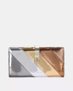 Мягкий кошелек из металлизированной кожи Kurt Geiger, мультиколор