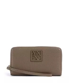 Мягкий кошелек Suie из искусственной кожи Armani Exchange, коричневый
