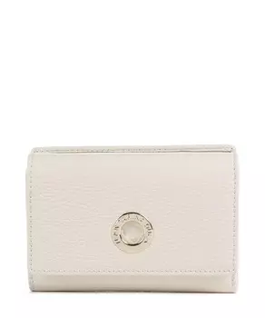 Мягкий кожаный кошелек из зернистой телячьей кожи Mandarina Duck, белый