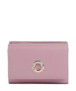 Мягкий кожаный кошелек из зернистой телячьей кожи Mandarina Duck, розовый