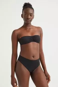 Мягкий лиф бикини-бандо H&amp;M, черный