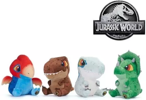Мягкий микс динозавров Dinky Dinos из мира Юрского периода 25см Inna marka