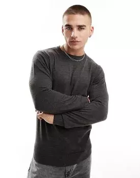 Мягкий на ощупь джемпер French Connection с круглым вырезом в цвете меланж.