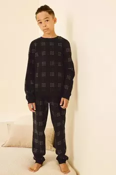 Мягкий на ощупь флис с эластаном (3 16 лет) Next, черный