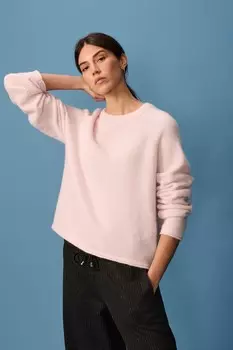 Мягкий на ощупь вязаный джемпер с круглым вырезом Next, розовый