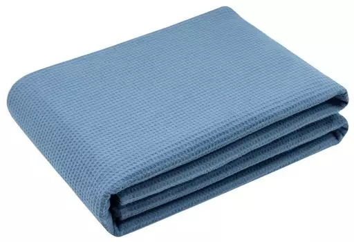 Мягкий плед, 130х170 см, бордо (красный) Zollner, синий