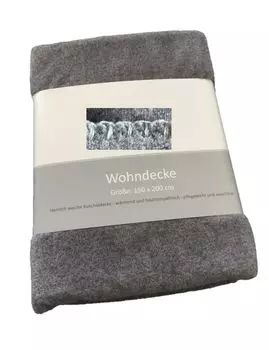 Мягкий плед 150 х 200 см антрацит Sdseetraum