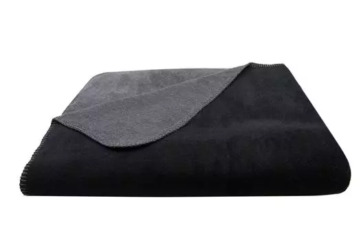 Мягкий плед, 150х200 см, черный фанго Zollner