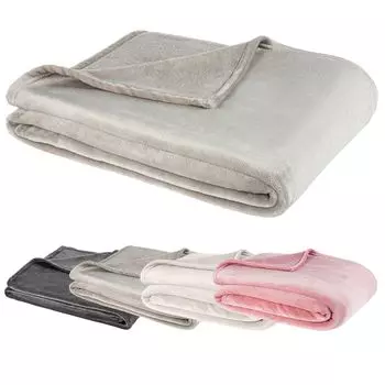 Мягкий плед Cashmere Touch 150х200 см плед пушистый зимний плед диванный плед графит антрацит Visaggio, серый