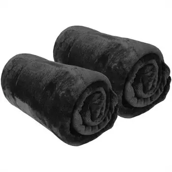 Мягкий плед "Целина" в упаковке 2 шт. - качественный пушистый плед, 180 х 220 см - шампань Bestlivings