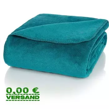 Мягкий плед Glart U2P хлопок, бензин, 150х200см, диванный плед теплый мягкий