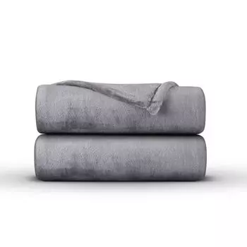 Мягкий плед "Мирабелла" - качественный пушистый плед, на ощупь кашемира, 150 х 200 см - антрацит Bestlivings, серый