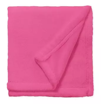 Мягкий плед пушистый 220х240 см серый теплый приятный покрывало флисовый плед One-Home, розовый