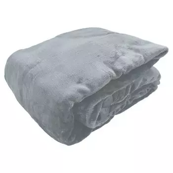 Мягкий плед пушистый серый 150х200 см бархатный мягкий однотонный плед на диван Haus und Deko