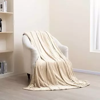 Мягкий плед, вафельный флисовый плед, плед, уютный плед для дивана, 150 х 200 см Paco Home, коричневый