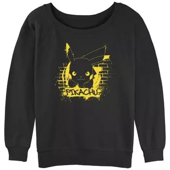 Мягкий пуловер с напуском для юниоров Pokemon Pikachu Graffiti Running Licensed Character