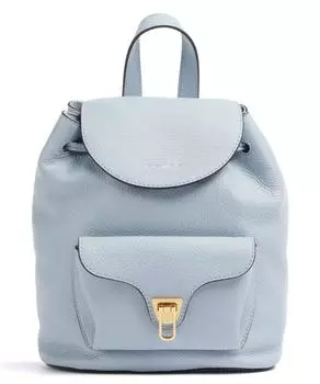 Мягкий рюкзак Beat из зернистой яловой кожи. Coccinelle, синий