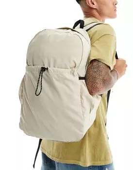 Мягкий рюкзак цвета экрю с черной отделкой ASOS DESIGN