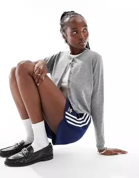 Мягкий серый меланжевый кардиган Daisy Street