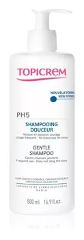 Мягкий шампунь для ежедневного использования для чувствительной кожи Topicrem PH5 Gentle Shampoo