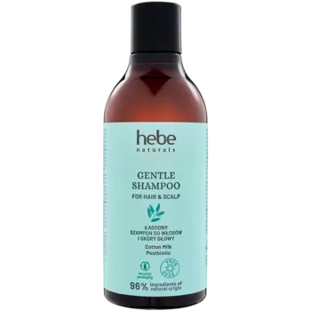 Мягкий шампунь для волос и кожи головы Hebe Naturals, 400 мл