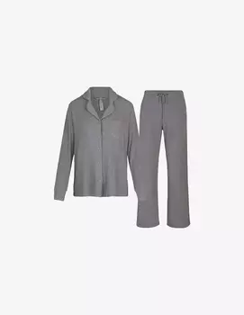 Мягкий спальный комплект из ребер SKIMS, цвет Heather Grey