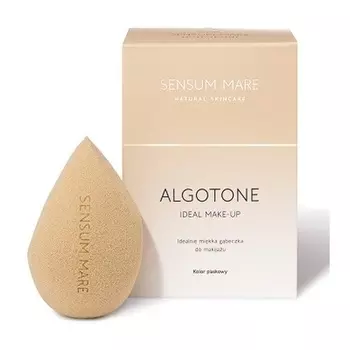 Мягкий спонж для макияжа Algotone Ideal - песочного цвета Sensum Mare