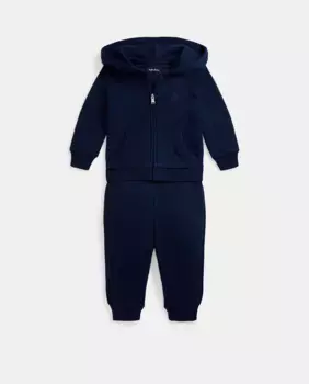 Мягкий спортивный комплект с капюшоном для мальчика Polo Ralph Lauren, темно-синий