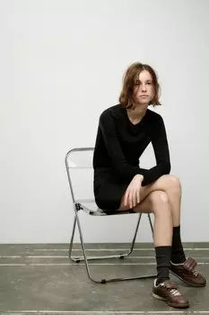 Мягкий свитер с длинными рукавами ZARA, черный
